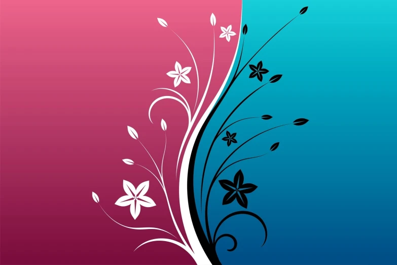 an image of a floral design with swirls