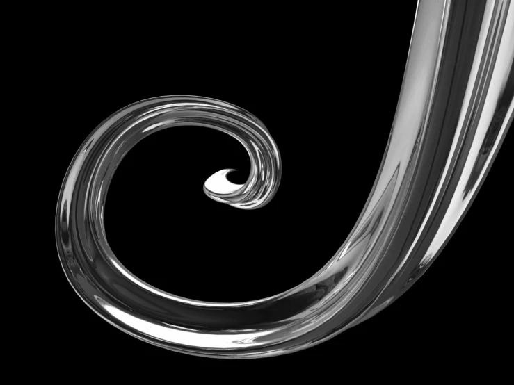 an image of a large metal object on a black background