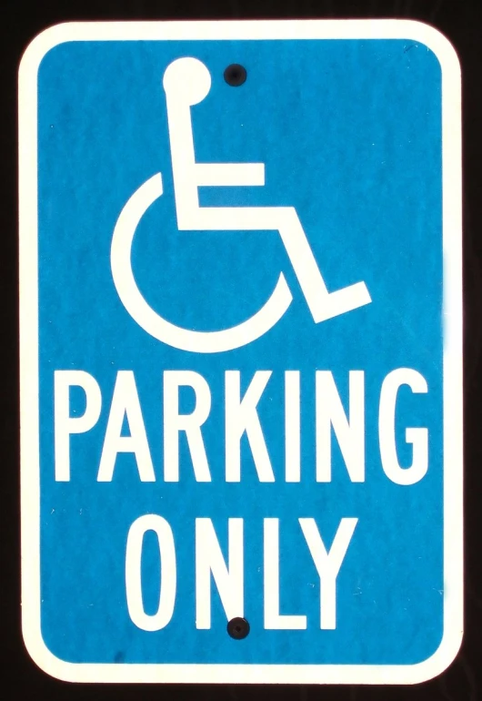 a sign that says,'parking only '