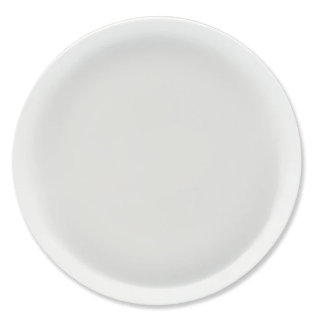 a white plate on a white background