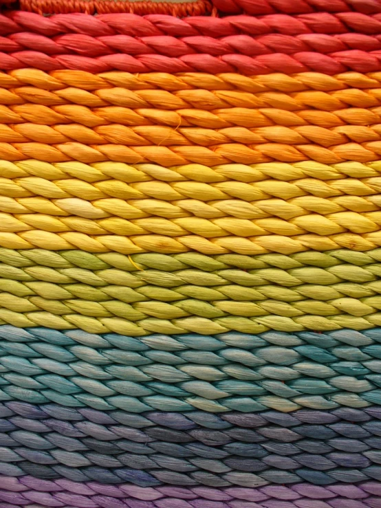 a knitted cloth is made into a colorful background