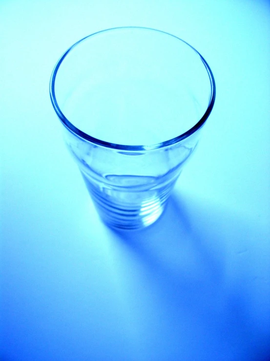 a small glass is shown in the light