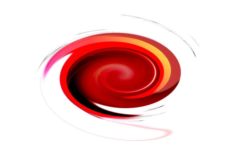 red and white abstract circles on a light background