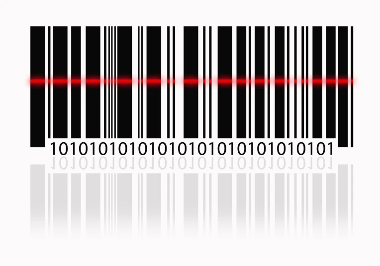 an image of a bar code on a white background