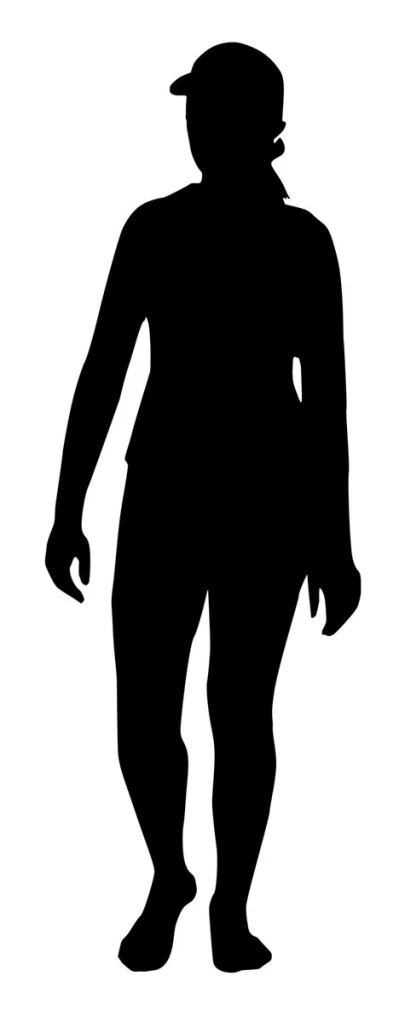 a silhouetted figure that appears to be in a suit