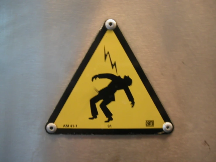 the sticker shows a man riding on his skateboard