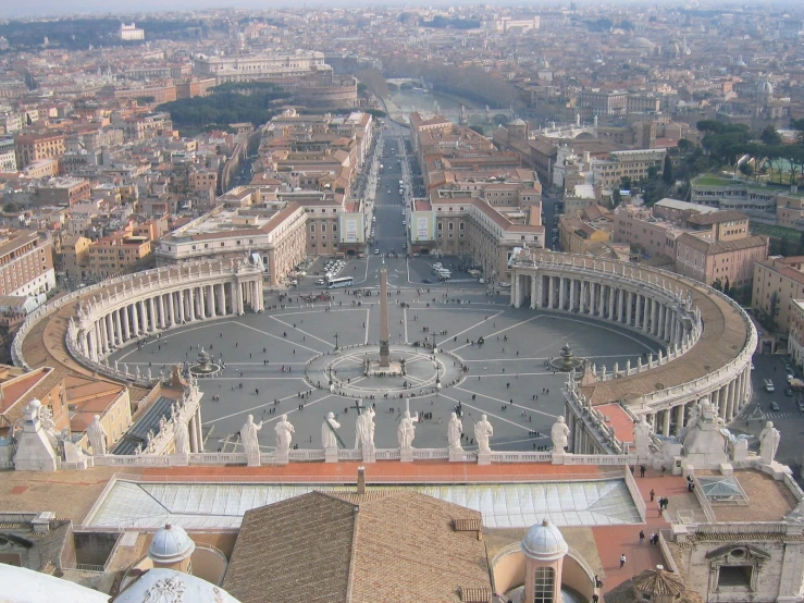 view of an aerial view of rome, italy