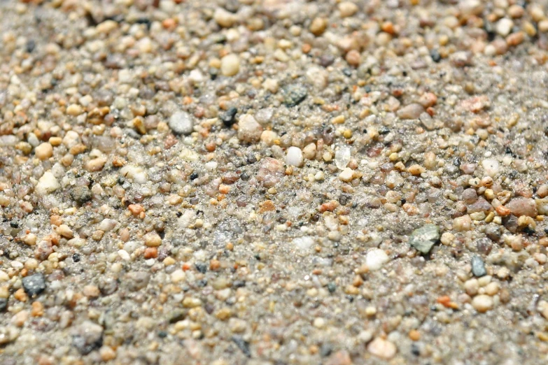 gravel and small rocks all around a surface