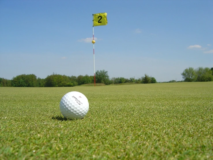 an image of a golf ball on the tee