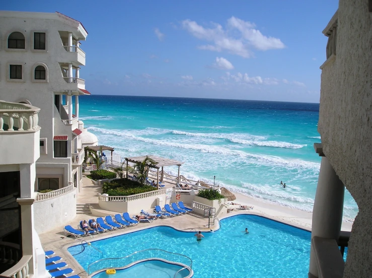 a el pool and beach on the coast