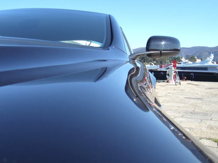 a close up of the rear end of a vehicle