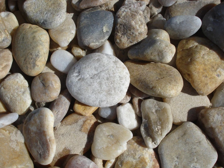 large assortment of pebbles and rocks on the ground