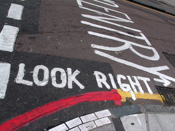 an image of the painted street lines that are not visible