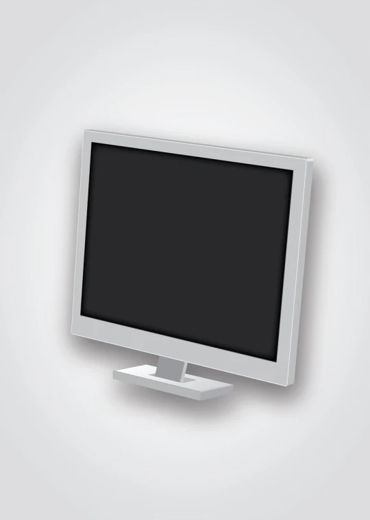 a television monitor sitting on top of a white table