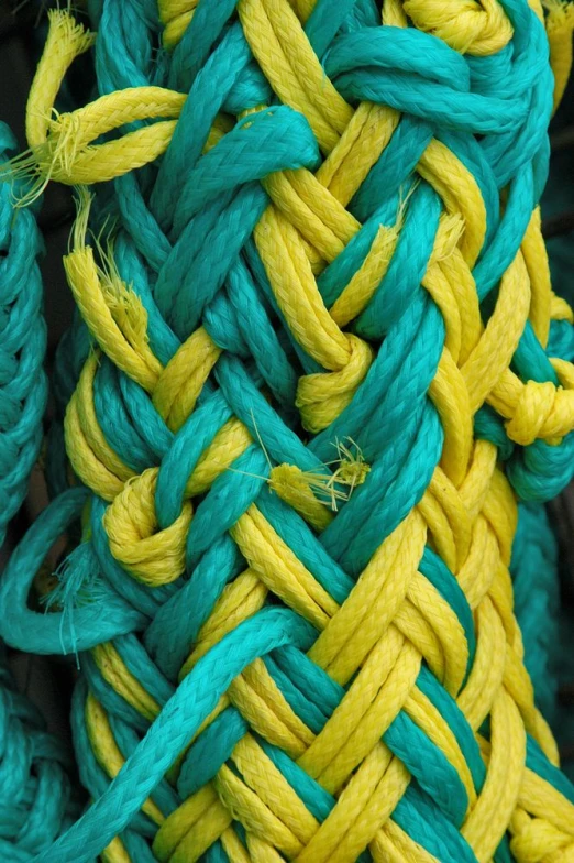 colorful ropes that have been placed together