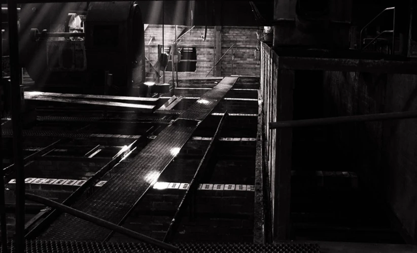 an empty stairway lit up by the sun