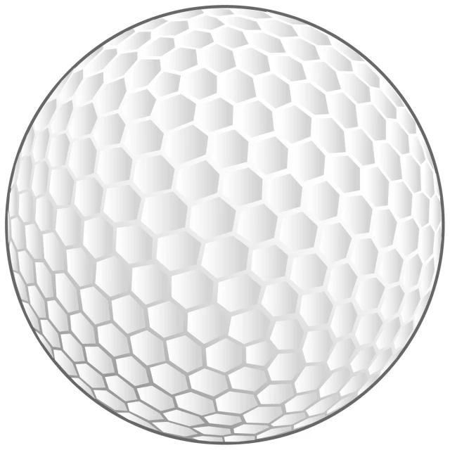 a golf ball in a white background