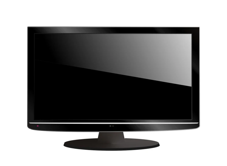 a computer monitor on a white background