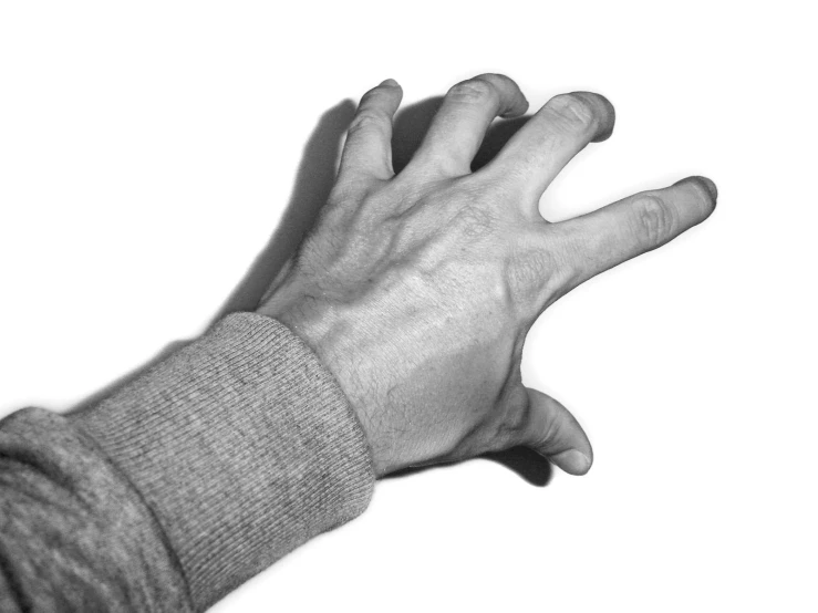 a man is reaching out his hand with an outstretched hand