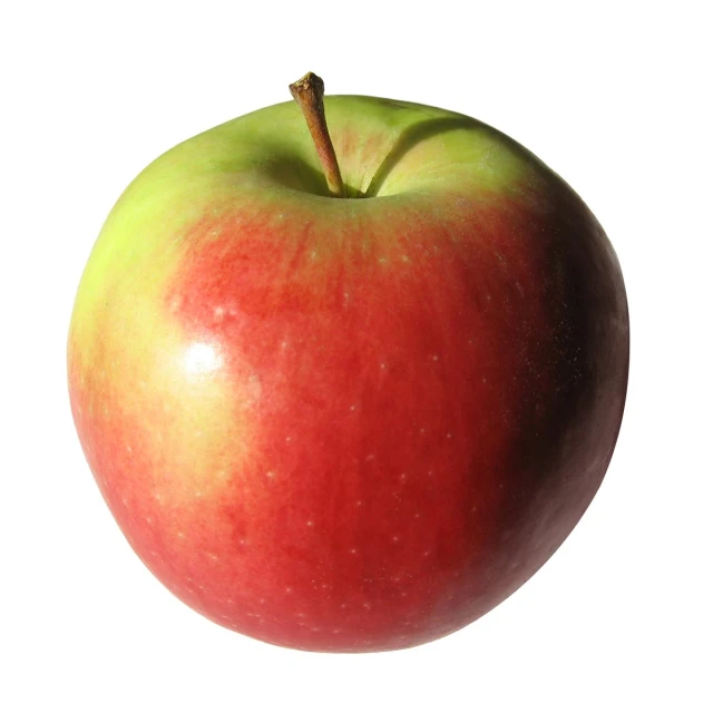 an apple with the stem removed from it