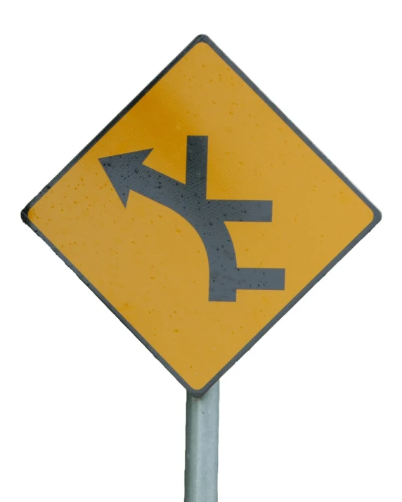 street sign indicating turn left, crossing left