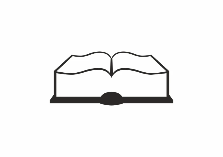 an open book icon in a flat style