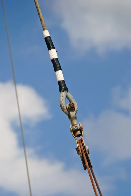 an old boat knot on top of the mast