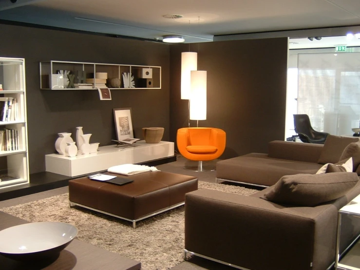 modern living room furniture is displayed in this image