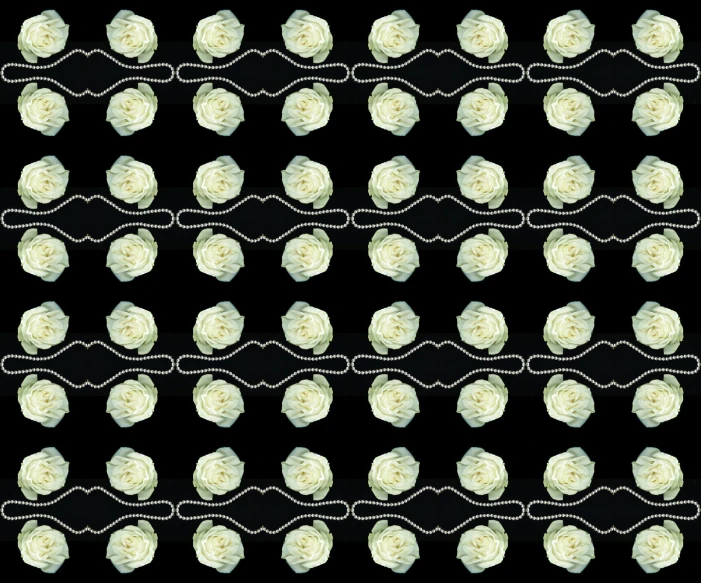 a green and white pattern with circles