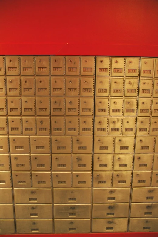 the letterpress drawer on the front of a train car