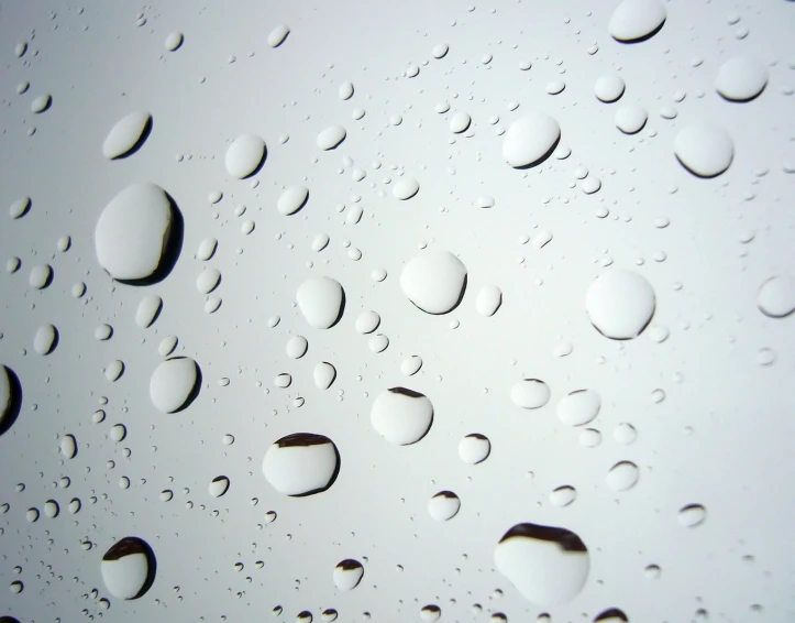 close up of water droplets on a window