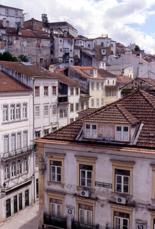 there are many buildings in the city as seen from above