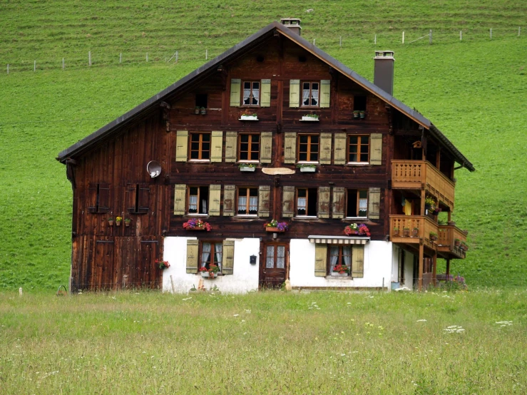 a house on the side of a hill in germany