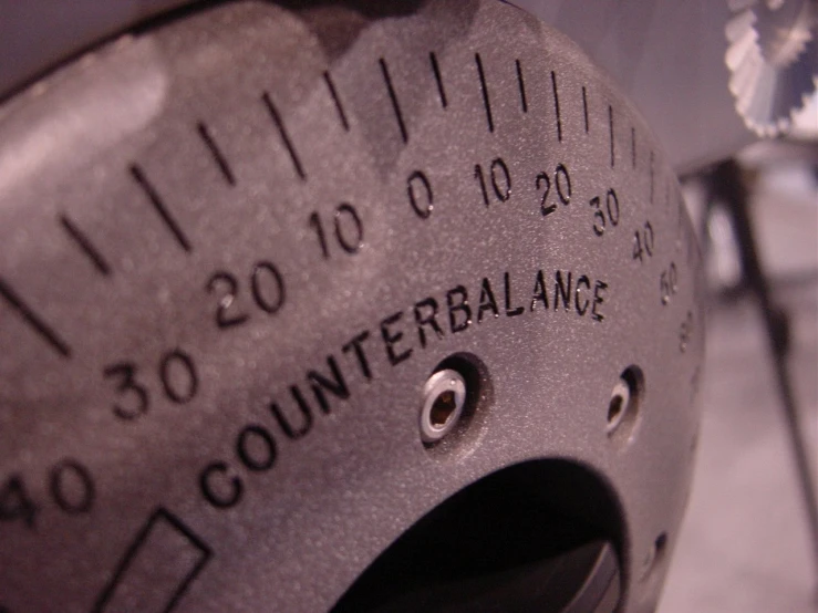 the dial of a car with two wheels on it