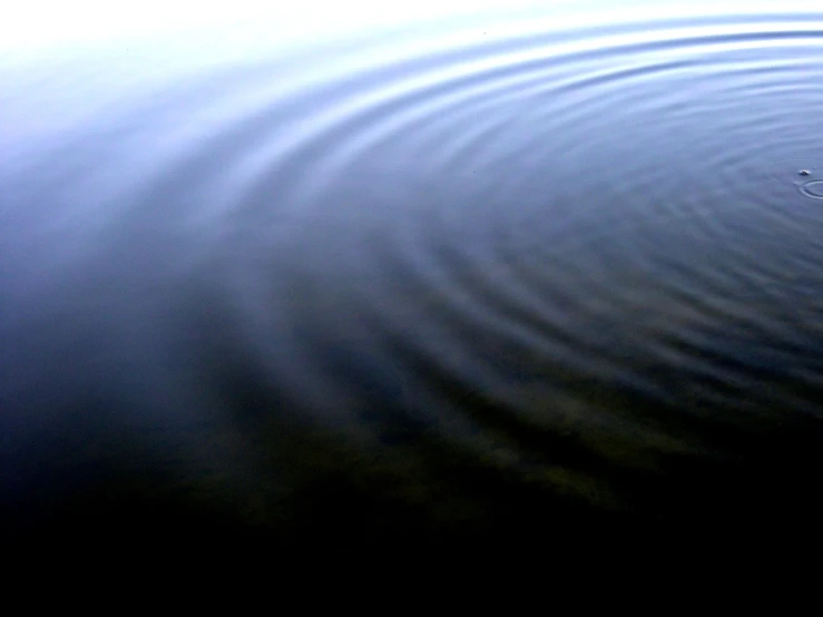 water ripples as seen from the edge of a boat
