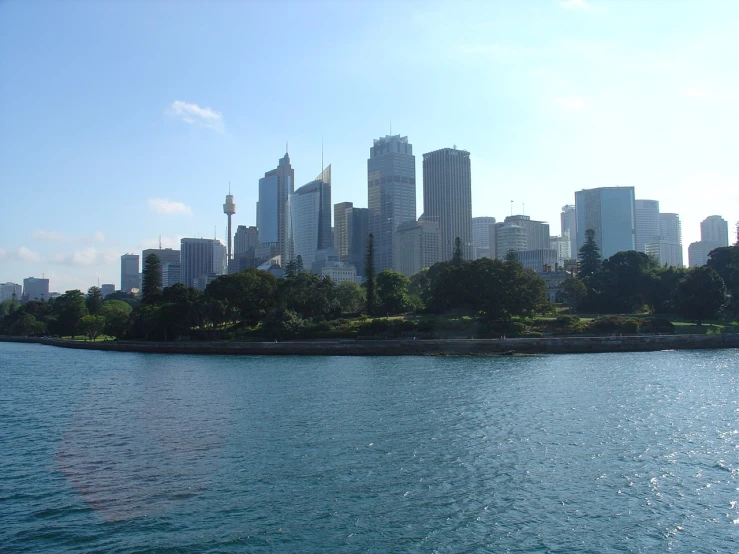 a very large city with some tall buildings