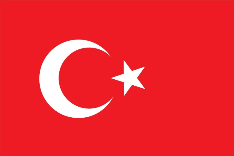 the turkey flag, with the star and crescent