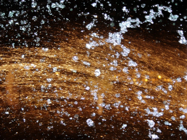 close up image of bubbles coming from a water fountain