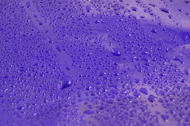 water drops over the surface of a purple object