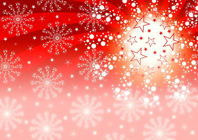 a christmas design with stars and lights on it