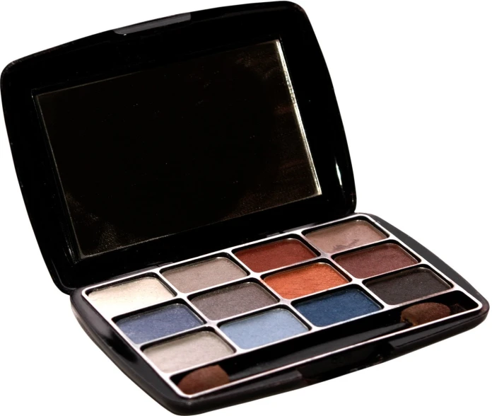 a compact makeup palette with its lid opened