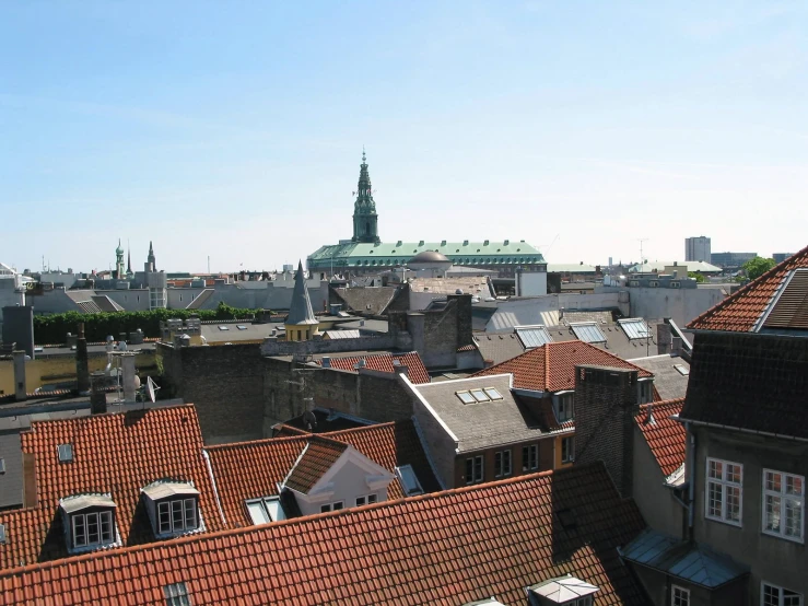 roofs and roofs are seen from the top of buildings