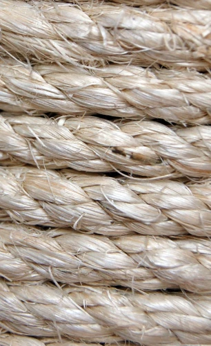 twisted rope with no knots or other wire