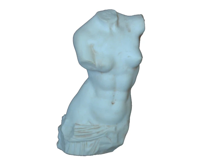 an image of a statue in the shape of a women's torso