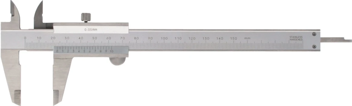 a metal calipe measuring machine with a large blades