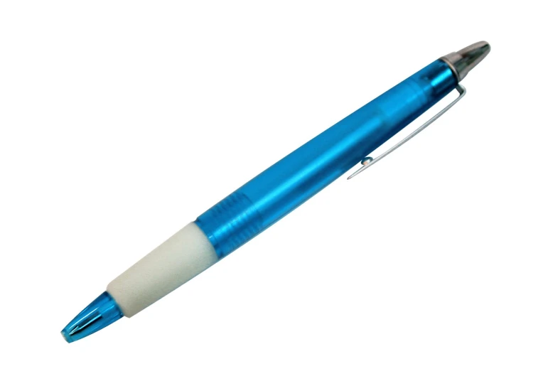 the blue pen has an aluminum nib in it