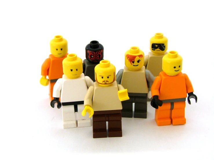 a group of legos that are standing together