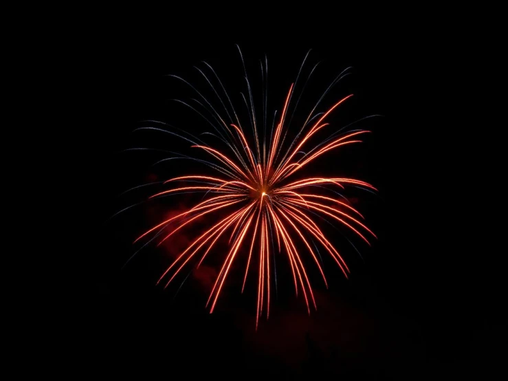 a very nice colorful fireworks in the sky