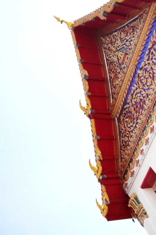 a closeup s of a building roof and roof detail