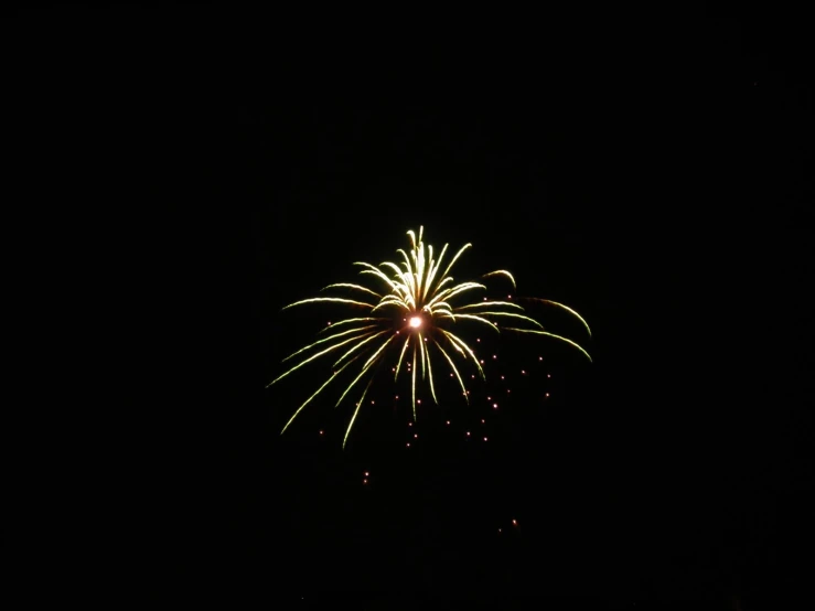 a colorful display of fireworks with dark background